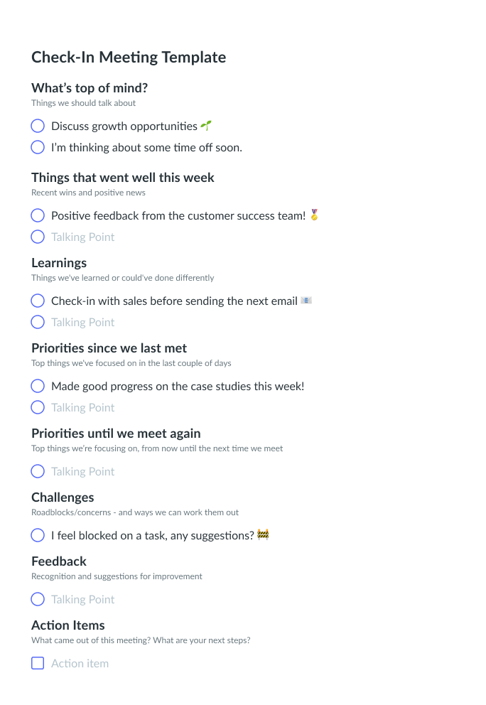30 Interesting Meeting Check In Questions For Every Meeting Type Fellow