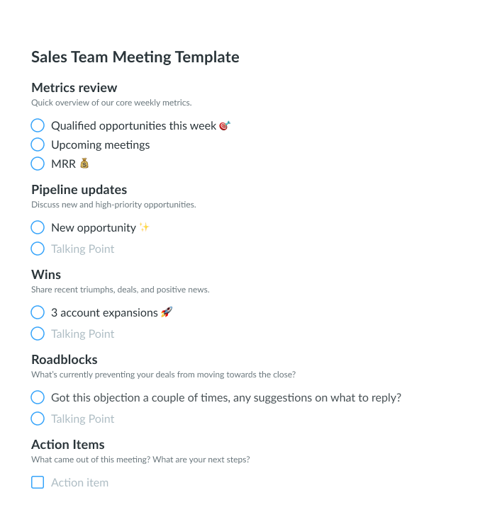 Sales Meeting Agenda 5 Topics Ideas To Improve Your Sales Meetings