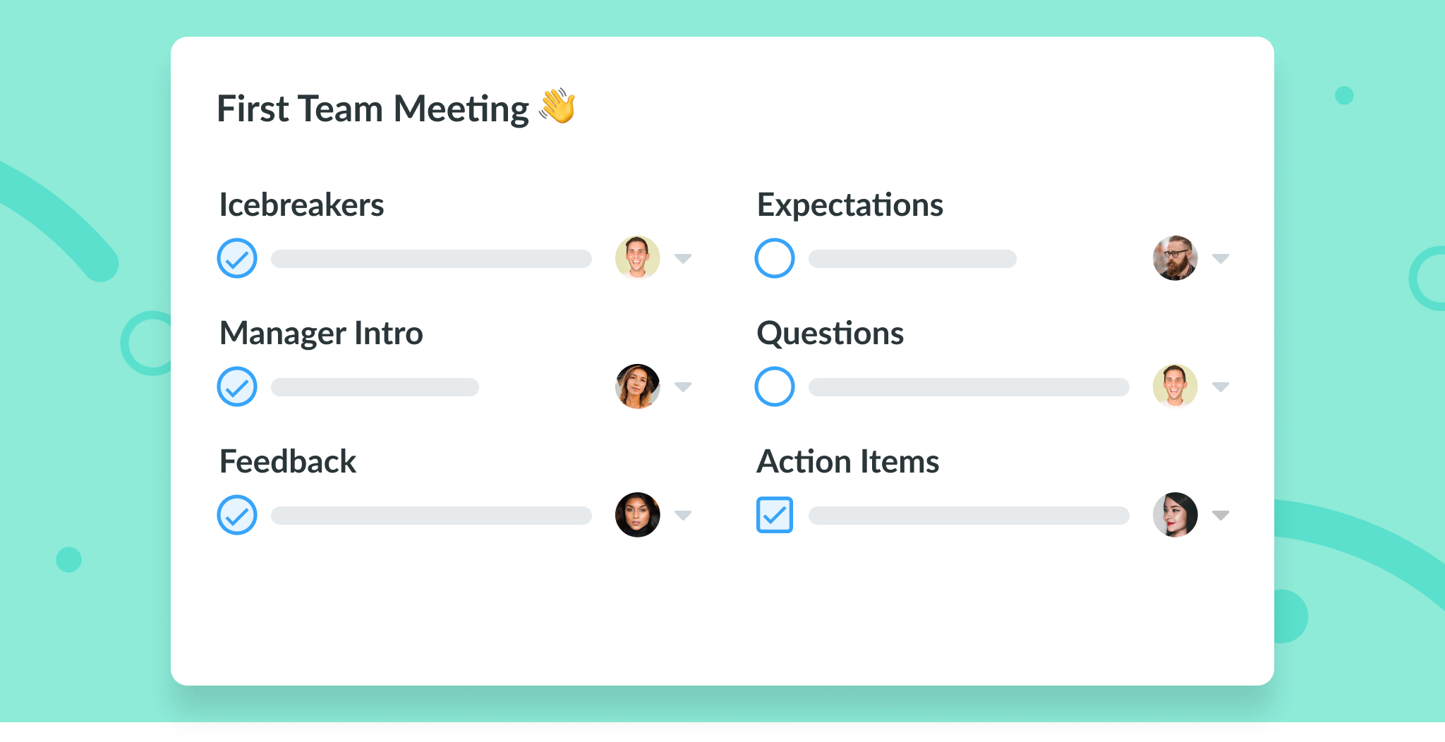 Staff Meetings Agenda Template from fellow.app