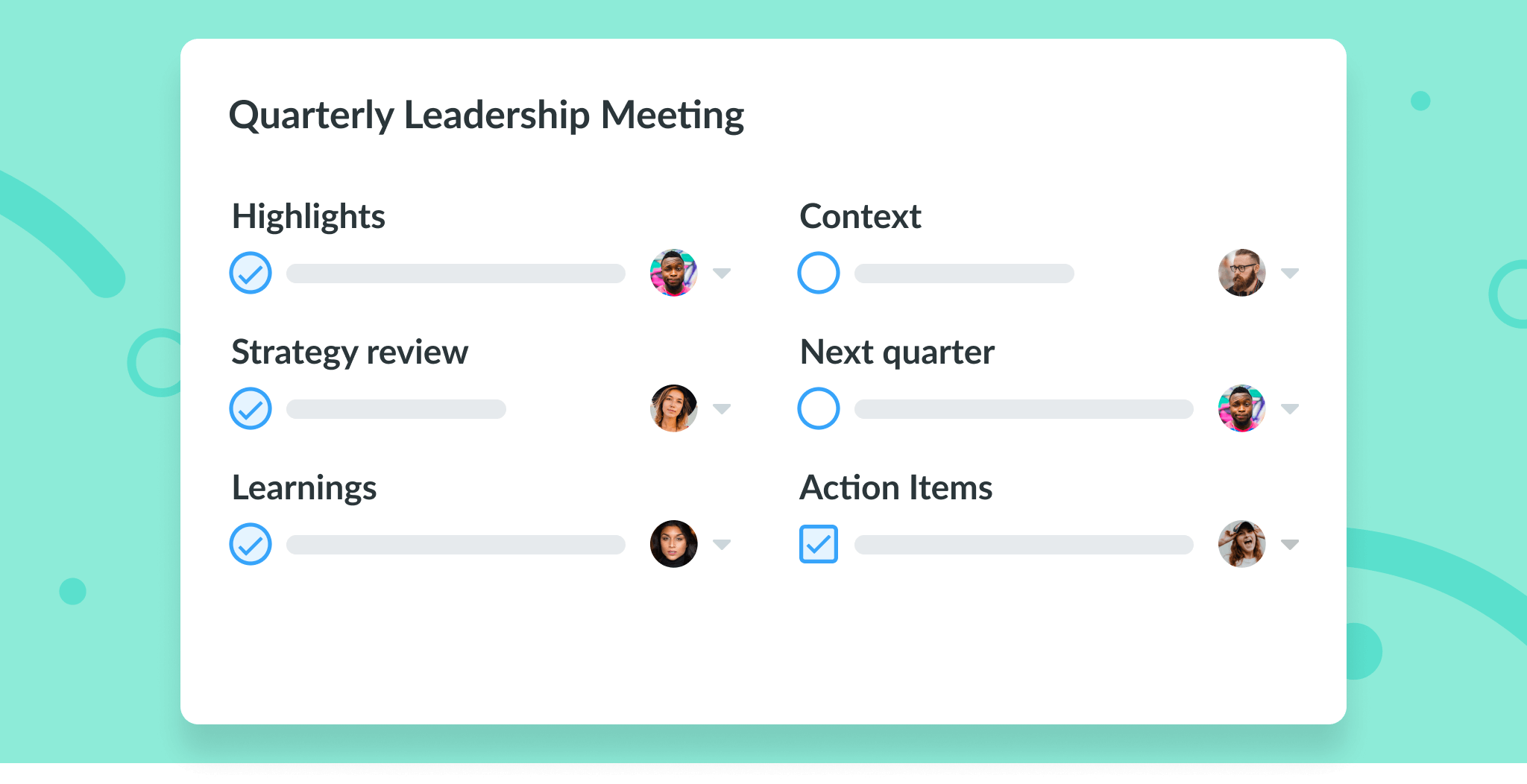 Quarterly Leadership Meeting