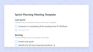 sprint planning meeting template preview