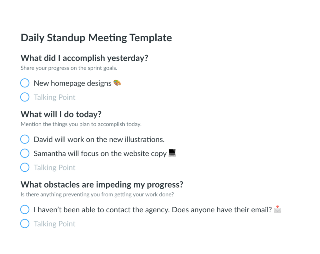 15 Standup Meeting Best Practices + Template