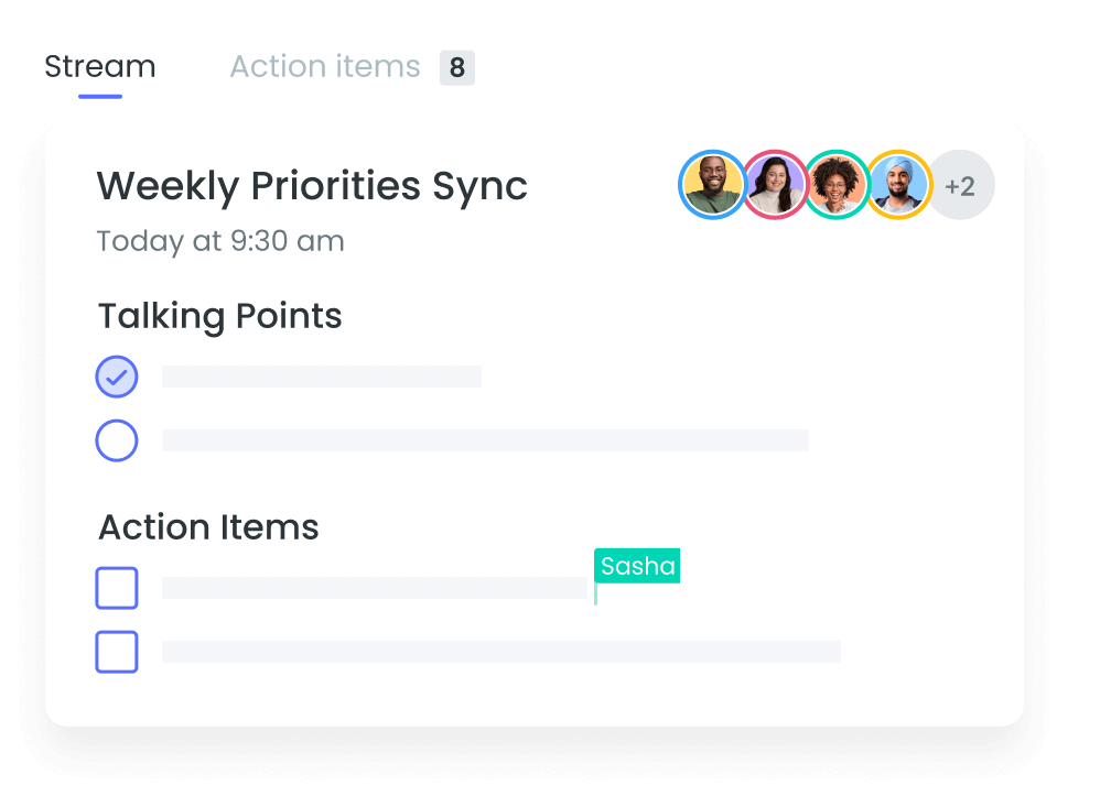 Weekly Priorities Sync App