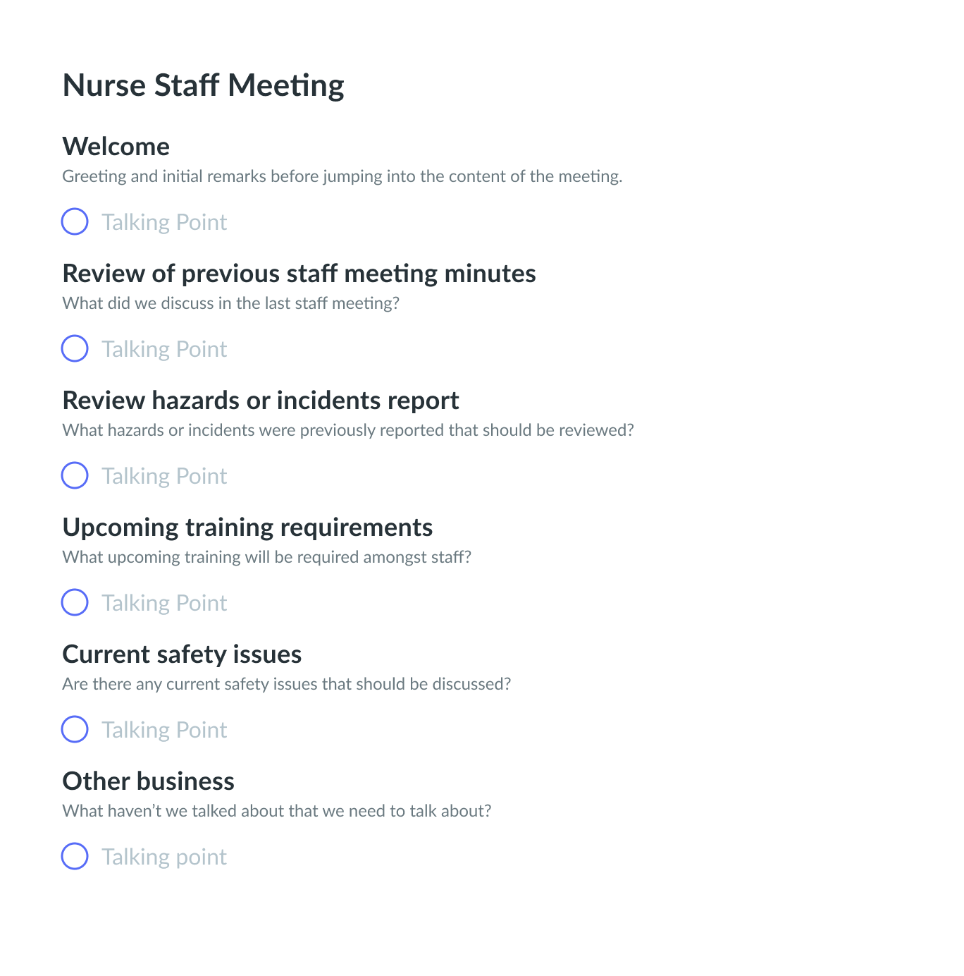 Nursing Staffing Issues