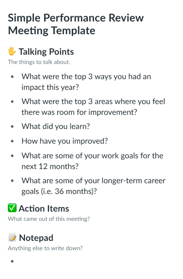 Level Up Your Software Engineer Performance Review Fellow app