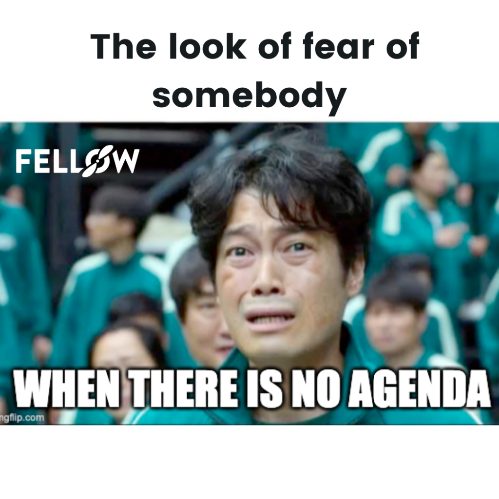 anxious face meeting agenda meme