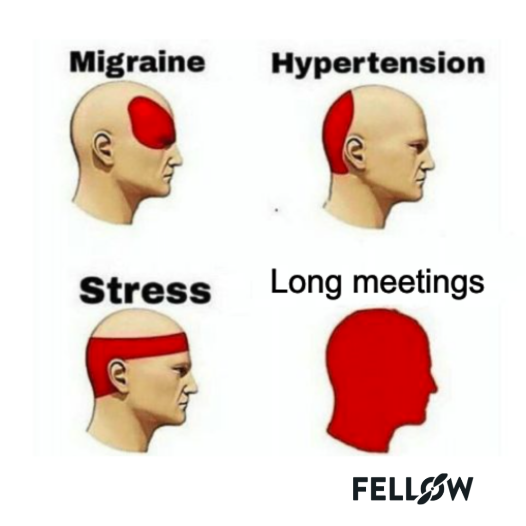 types of headache meeting agenda meme