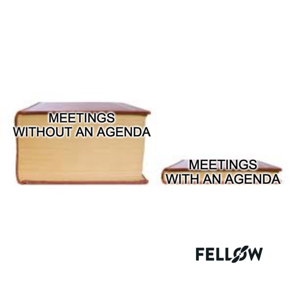 thick vs thin book meeting agenda meme