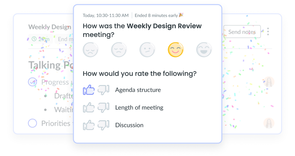 Fellow's meeting feedback feature